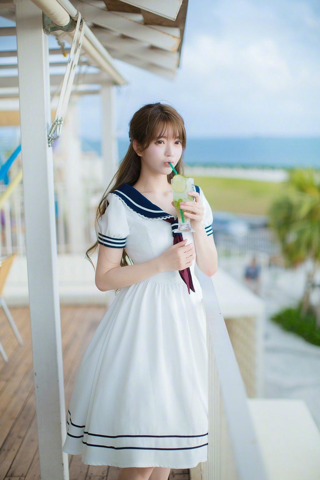 韩国第一美女新照 水手制服清纯甜美_手游视界